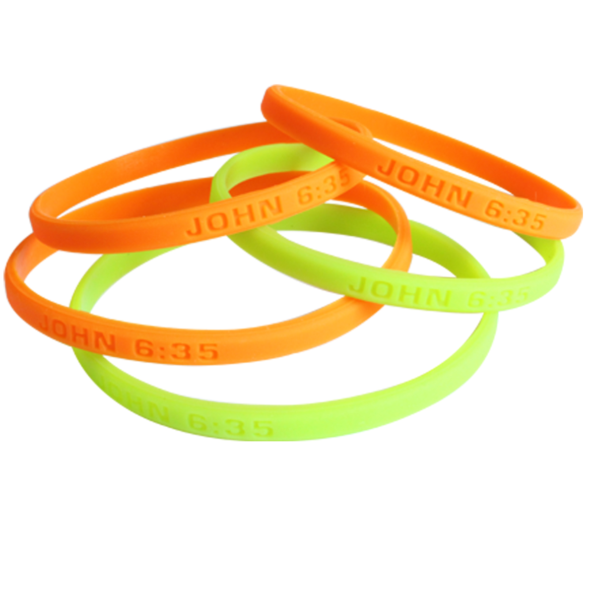 Thin Debossed Silicone Wristband (8"x1/4")_Giftarget Inc