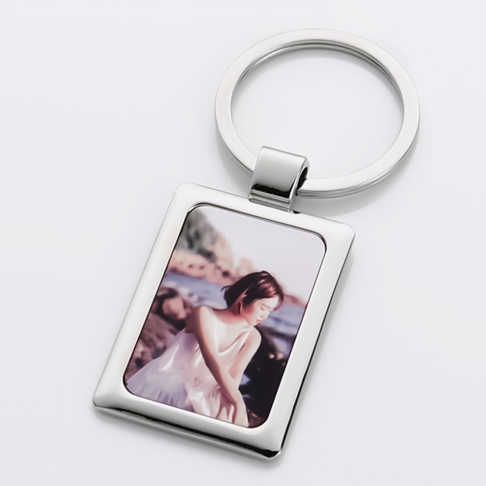 Rectangle Grace Photo Frame Keychain_Giftarget Inc