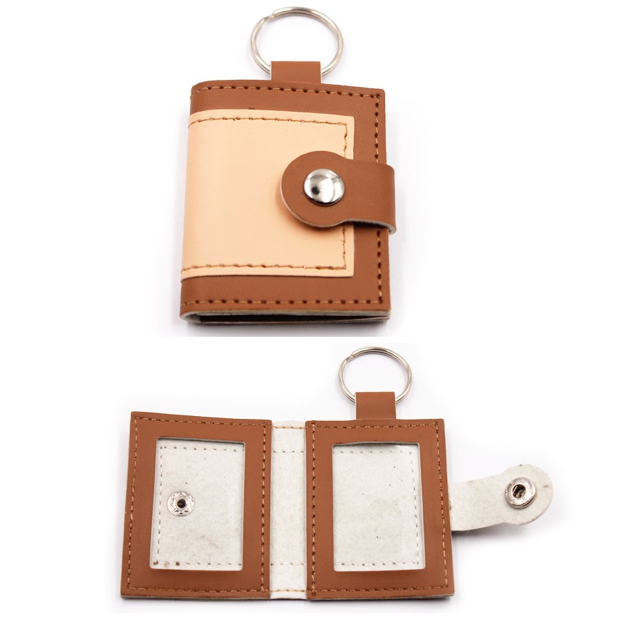 PU Wallet Photo Frame Keychain_Giftarget Inc