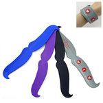 Mustache Silicone Slap Wristband