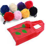 Rose Flower Shape Foldable Grocery Tote Bag