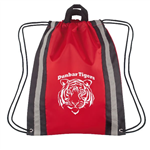 Safety Strap Reflective Drawstring Backpack