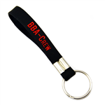Debossed w/ Color Filled Silicone Wristband Keyring