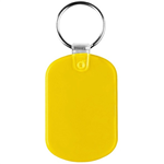 Oval Hard Plastic Keychain