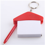 House Shape LED Tape Measure Pen Keychain