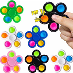 Five Bubble Flower Fidget Push Pop Spinner