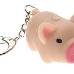 Pig LED Sound Keychain