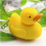 Duck Shape LED Sound Keychain