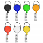 Round Shape Carabiner Retractable Badge Reel