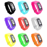 Silicone Pedometer Wrist Watch