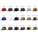 7 Panel Mesh Back Trucker Cap w/ Snapback Closure
